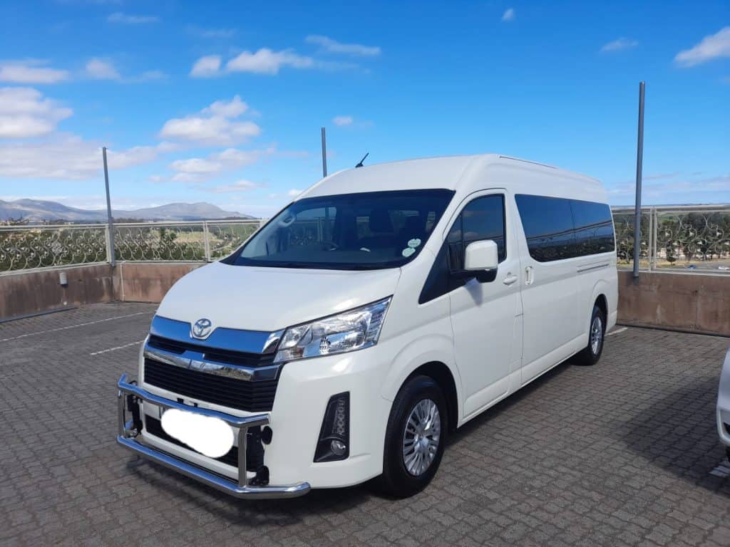 group shuttle services in Cape Town - 7 seater mini bus