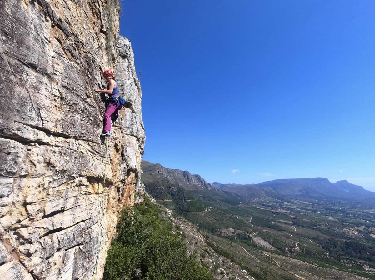 Rock climbing and bouldering at Silvermine