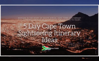 5 Day Cape Town Sightseeing Itinerary Ideas